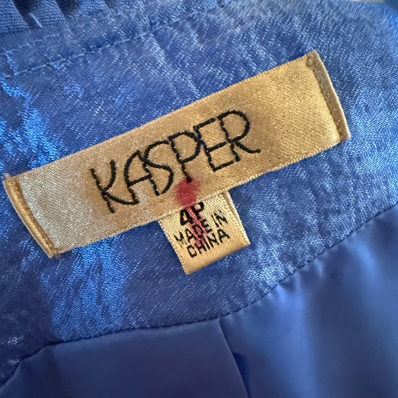 Blue Ruffled Women's Jacket Beaded Buttons & matching tank set wedding guest - Picture 7 of 8